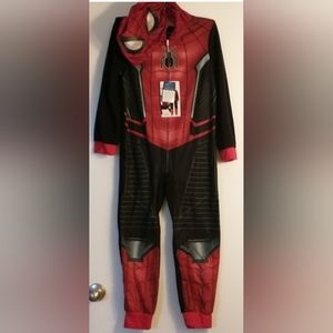 Marvel Spider-Man Onesie Union Suit Hooded Size 10 NWT